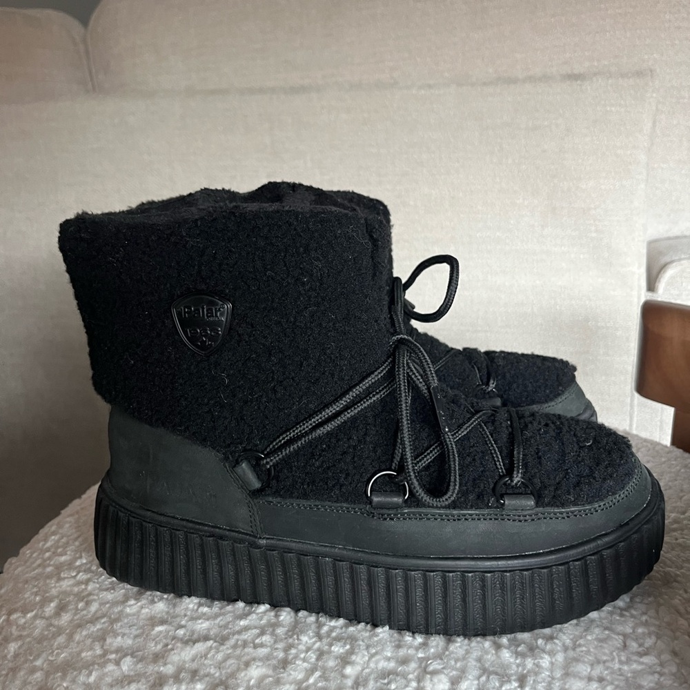 Pajar Ceria Shearling - Black Waterproof Winter Boots - Picture 6 of 11
